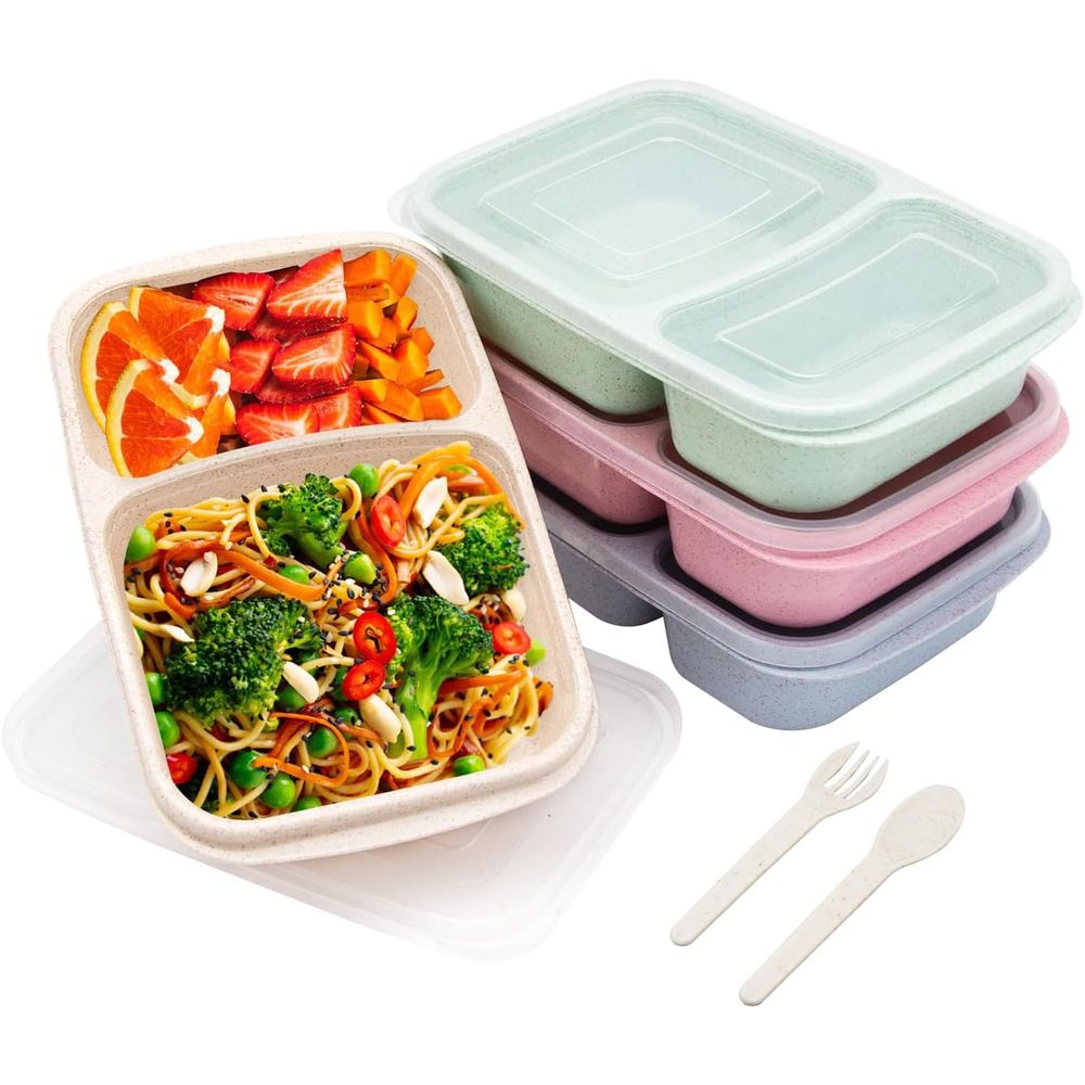 Food Storage Prep Containers - 4'lü Bento Öğle Yemeği Kutusu, 2