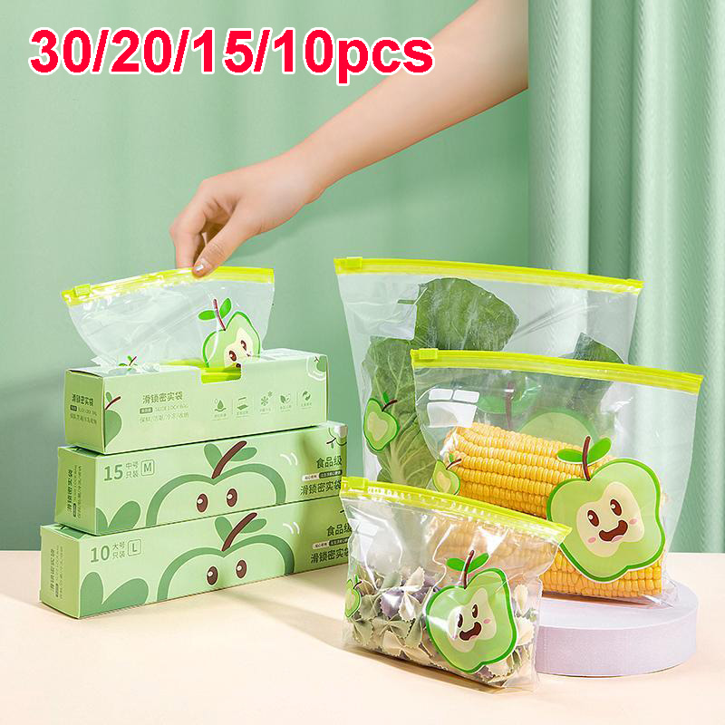 Food Storage Ziploc Bags - Yeniden Kullanılabilir Kilitli Poşet Gıda Sınıfı