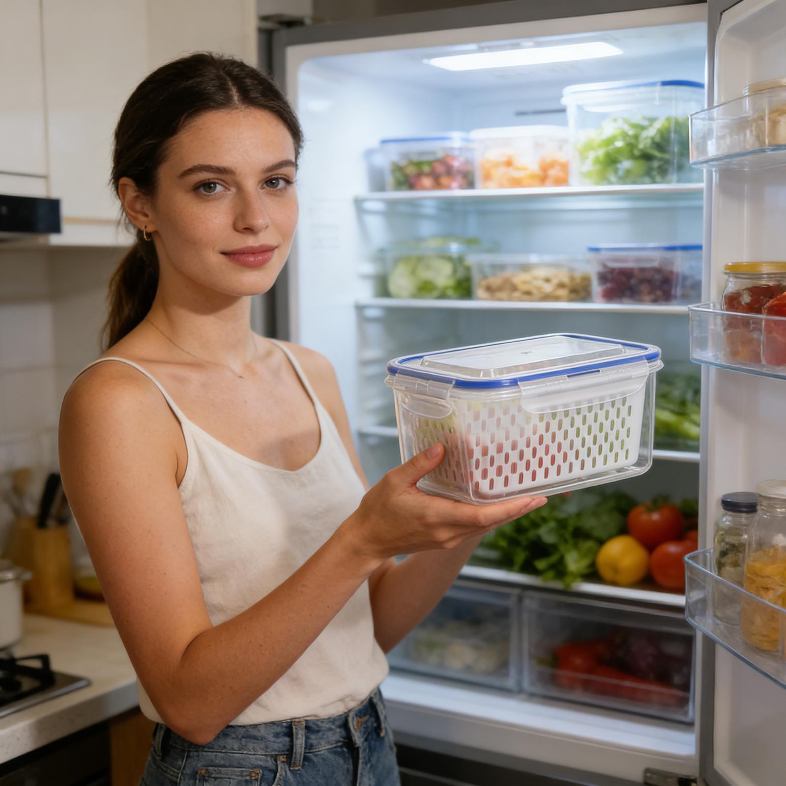 Food Storage Refrigerator - 4'ü 1 Arada Gıda Saklama Kabı