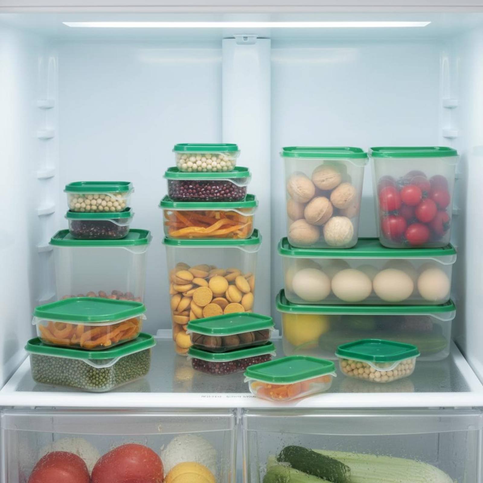 Food Storage Refrigerator - 17 Parça Buzdolabı Saklama Kutusu Seti