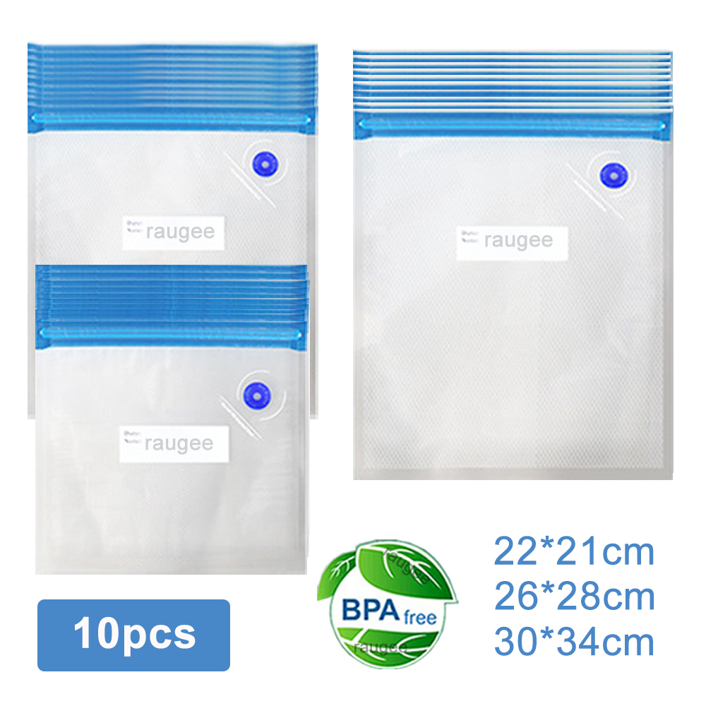 Food Storage Bags Reusable - Vakum Torbaları Yeniden Kullanılabilir Gıda Vakum