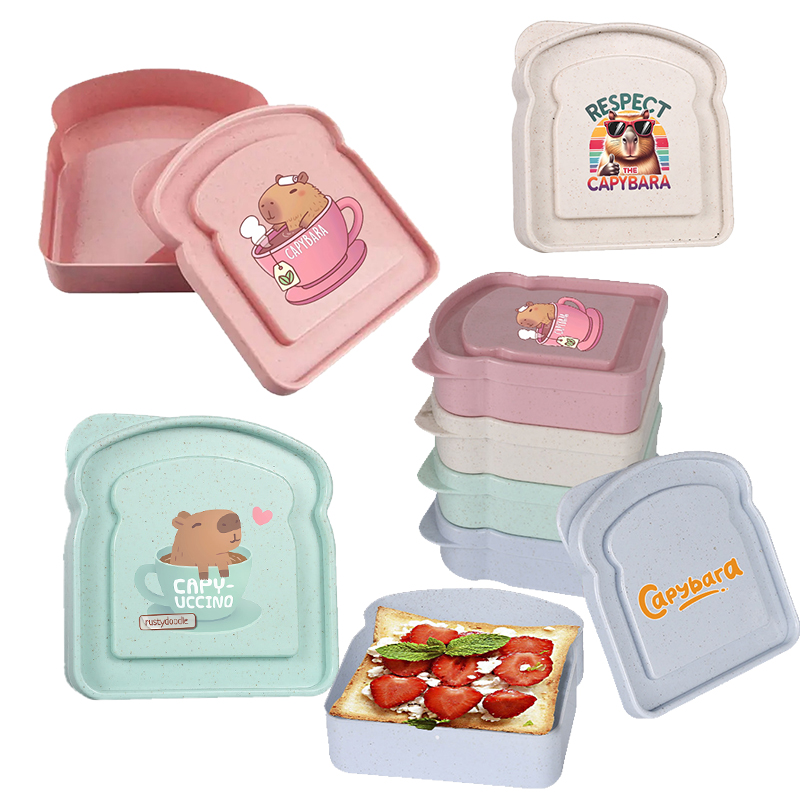 Food Storage Box Plastic - Capybara Sandviç Gıda Saklama Kutusu Konteyner