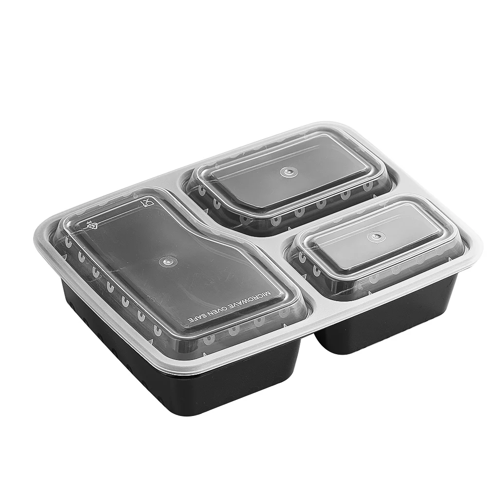 Food Storage Prep Containers - 7 Paket 3 Bölmeli Yemek Hazırlama