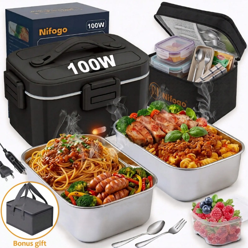 Food Storage Bag Organizer - 100W Elektrikli Isıtmalı Yemek Kutusu, 1.8L