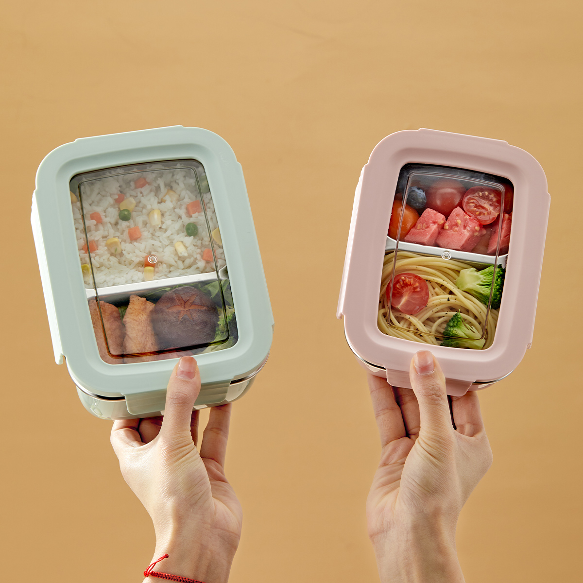 Food Storage Drawer Organizer - Mikrodalga 304 Paslanmaz Çelik Bölmeli Öğle