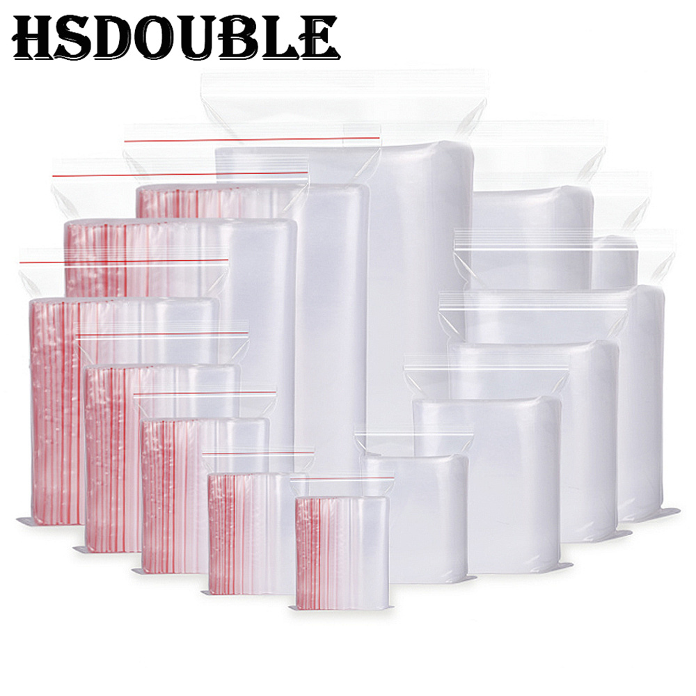 Food Storage Ziploc Bags - 100 adet/paket 5-12 Tel Kendinden Mühür
