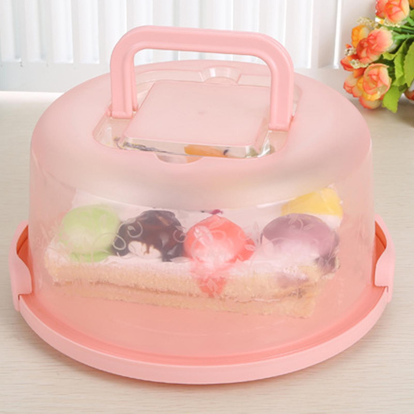 Food Storage Box Plastic - Elde Taşınabilir Kek Taşıyıcısı Yeniden Kullanılabilir