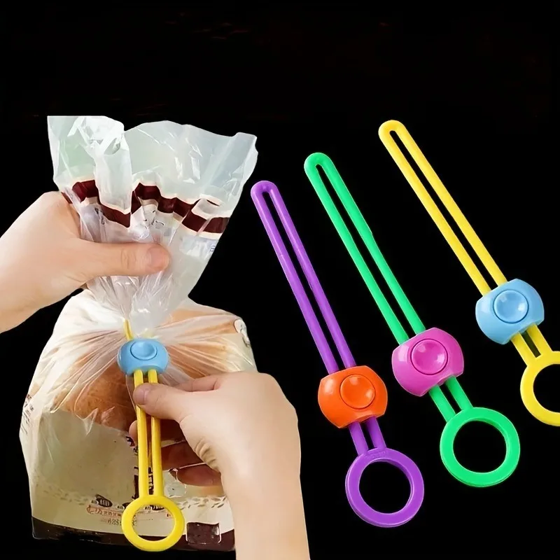 Food Storage Bags Reusable - 5/10 adet taşınabilir gıda sızdırmaz klip