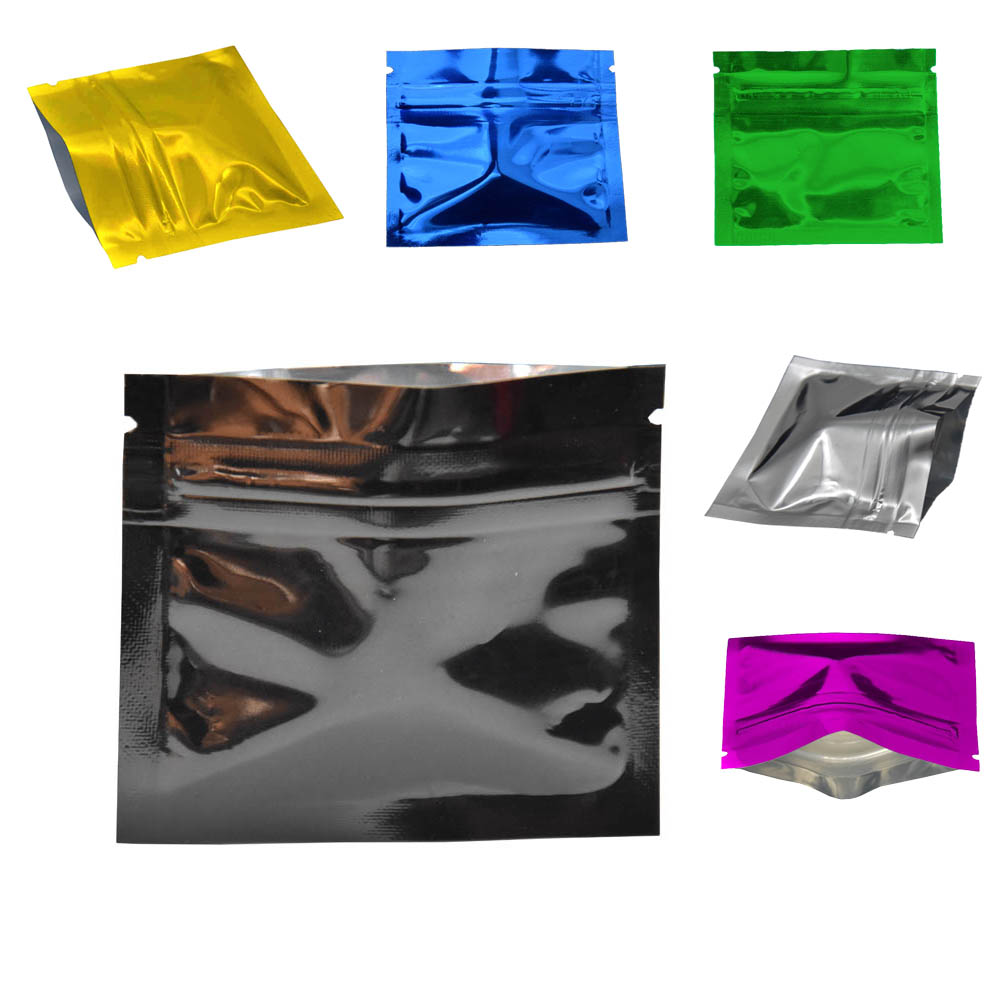 Food Storage Ziploc Bags - 100 adet renkli parlak alüminyum folyo