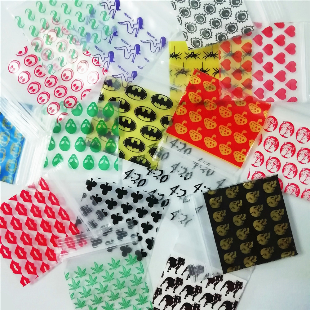 Food Storage Ziploc Bags - 400 Baggies 4 tasarımlar Zip kilit
