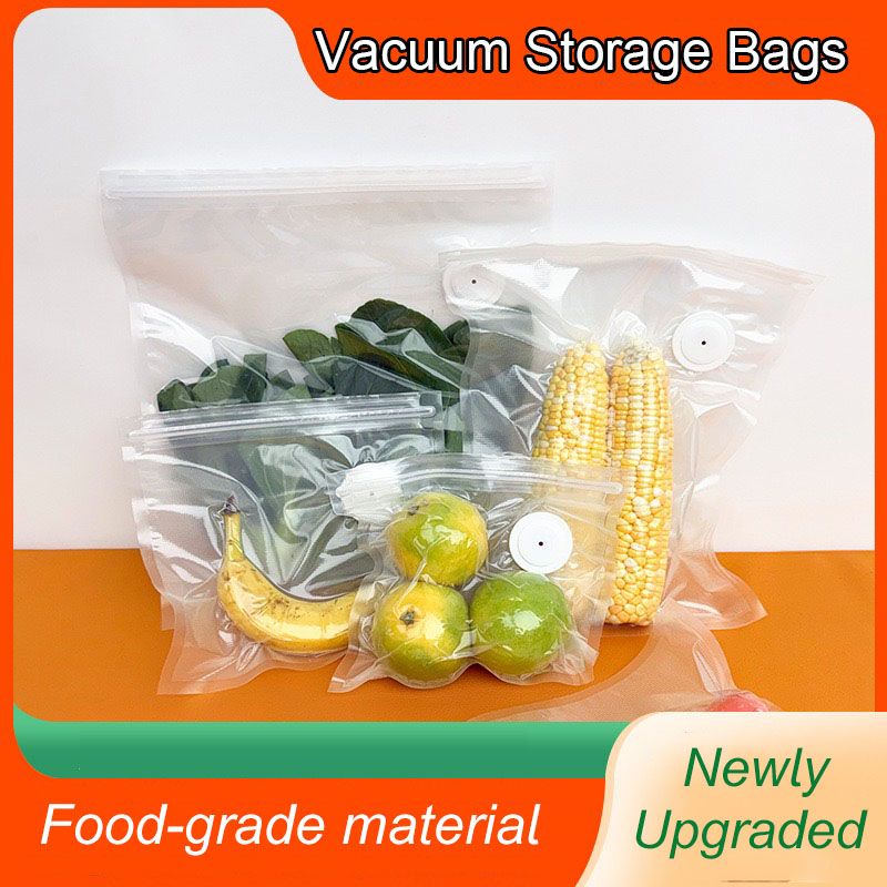 Food Storage Bags Reusable - Yeni Yeniden Kullanılabilir Hava Vakumlu Saklama