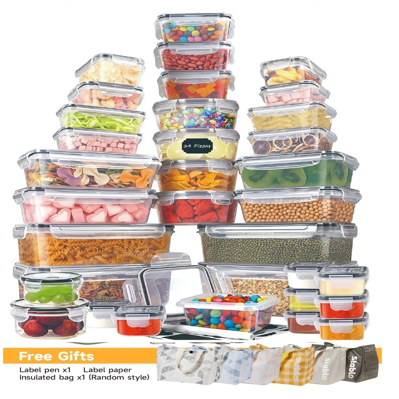 Food Storage Order - 48 Parça BPA İçermeyen Gıda Saklama