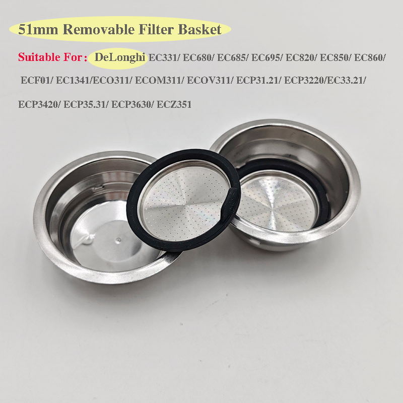 Delonghi Espresso Magnifica - 51mm Kahve Makinesi Aksesuarları Çıkarılabilir Filtre
