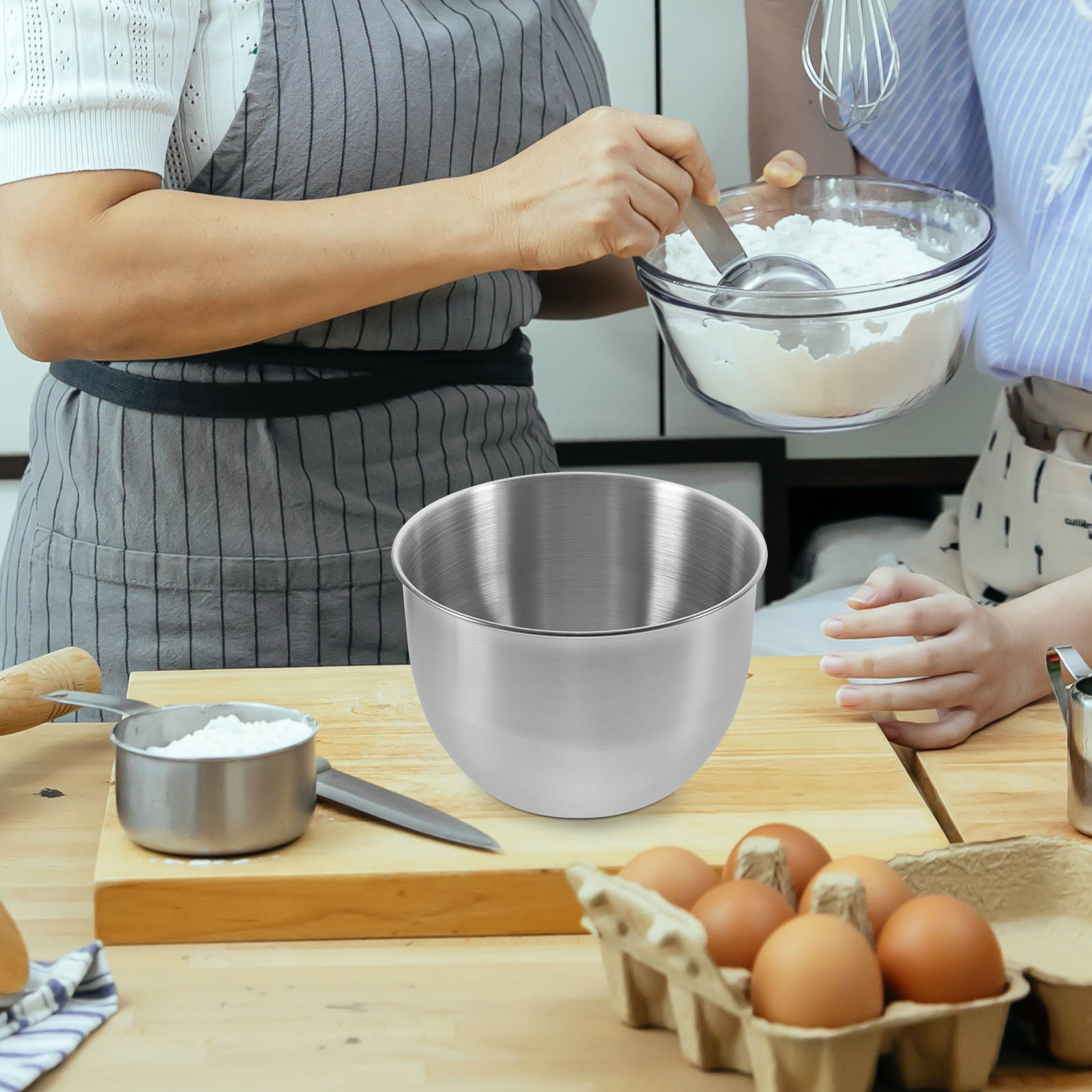 Storage Food Prep - Derin Paslanmaz Çelik Karıştırma Kabı Kalın