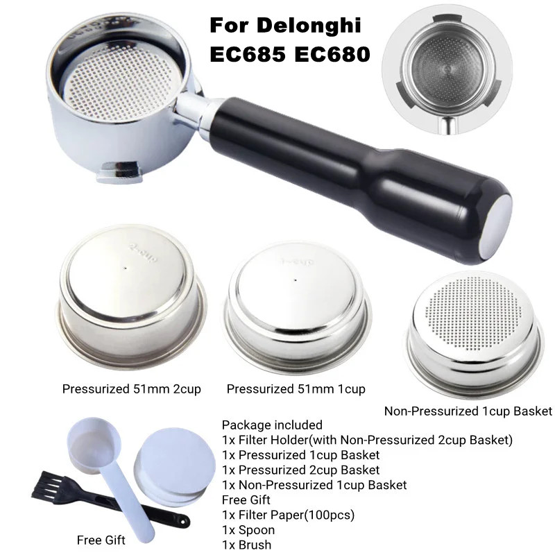 Delonghi Espresso Magnifica - Delonghi EC680 EC685 basınçlı filtre sepeti