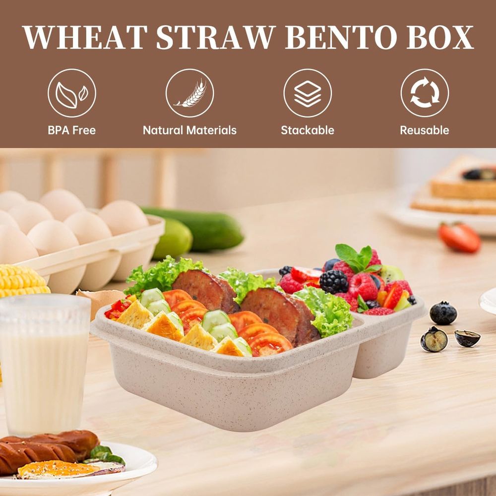 4'lü Bento Öğle Yemeği Kutusu, - Food Storage Prep Containers incelemesi ve fiyatı
