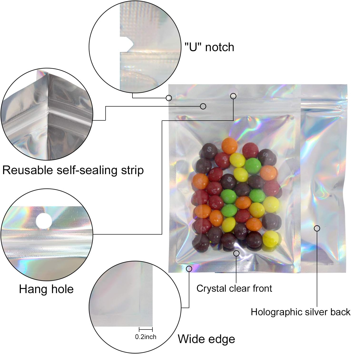 50/10 adet lazer sızdırmazlık  - Food Storage Ziploc Bags incelemesi ve fiyatı
