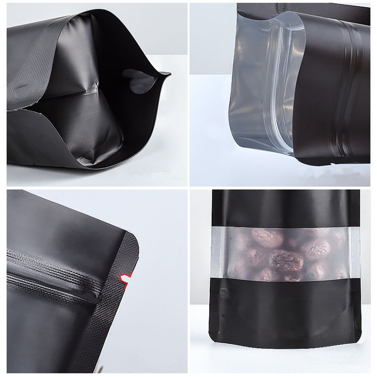 100 adet Stand-up mat siyah al - Food Storage Ziploc Bags incelemesi ve fiyatı