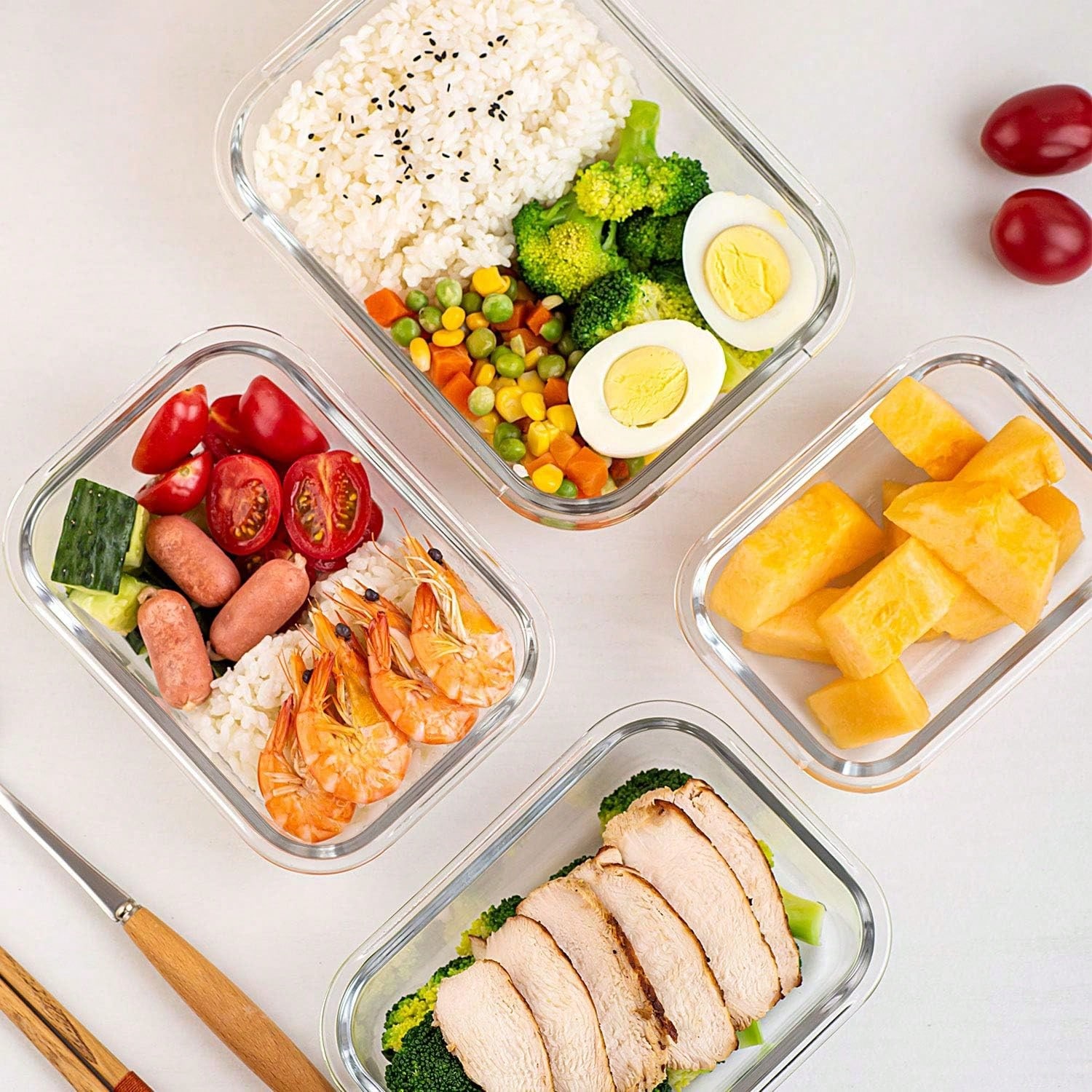10'lu Paket Cam Yemek Hazırlık - Food Storage Prep Containers incelemesi ve fiyatı