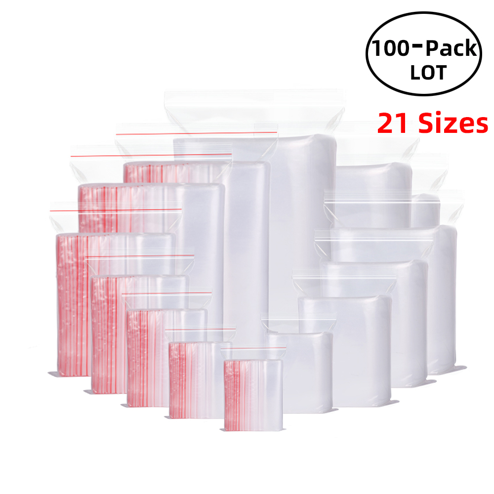 100 adet/paket Açılıp Kapanabi - Food Storage Ziploc Bags incelemesi ve fiyatı