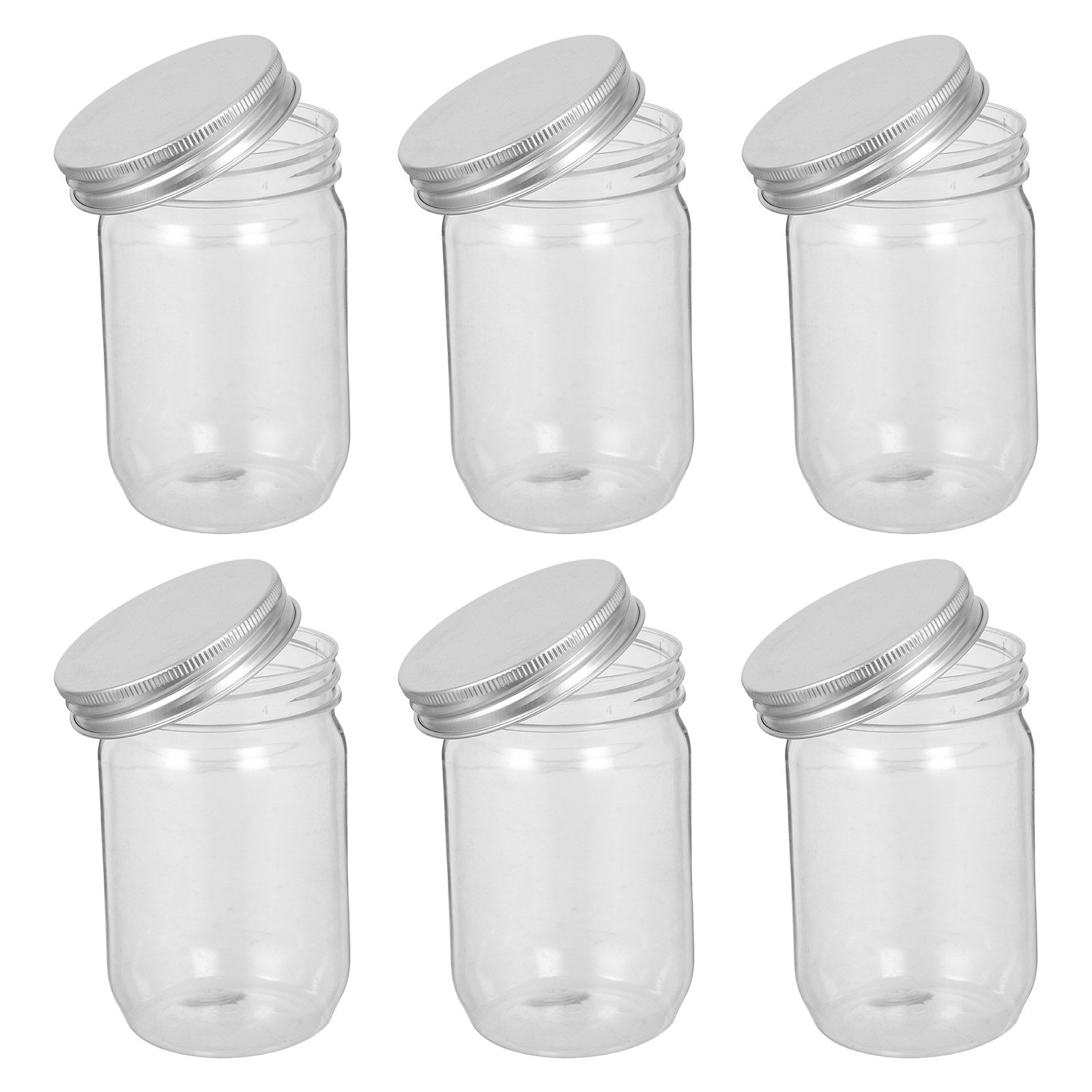 6 adet şeffaf plastik Mason ka - Food Storage And Container incelemesi ve fiyatı