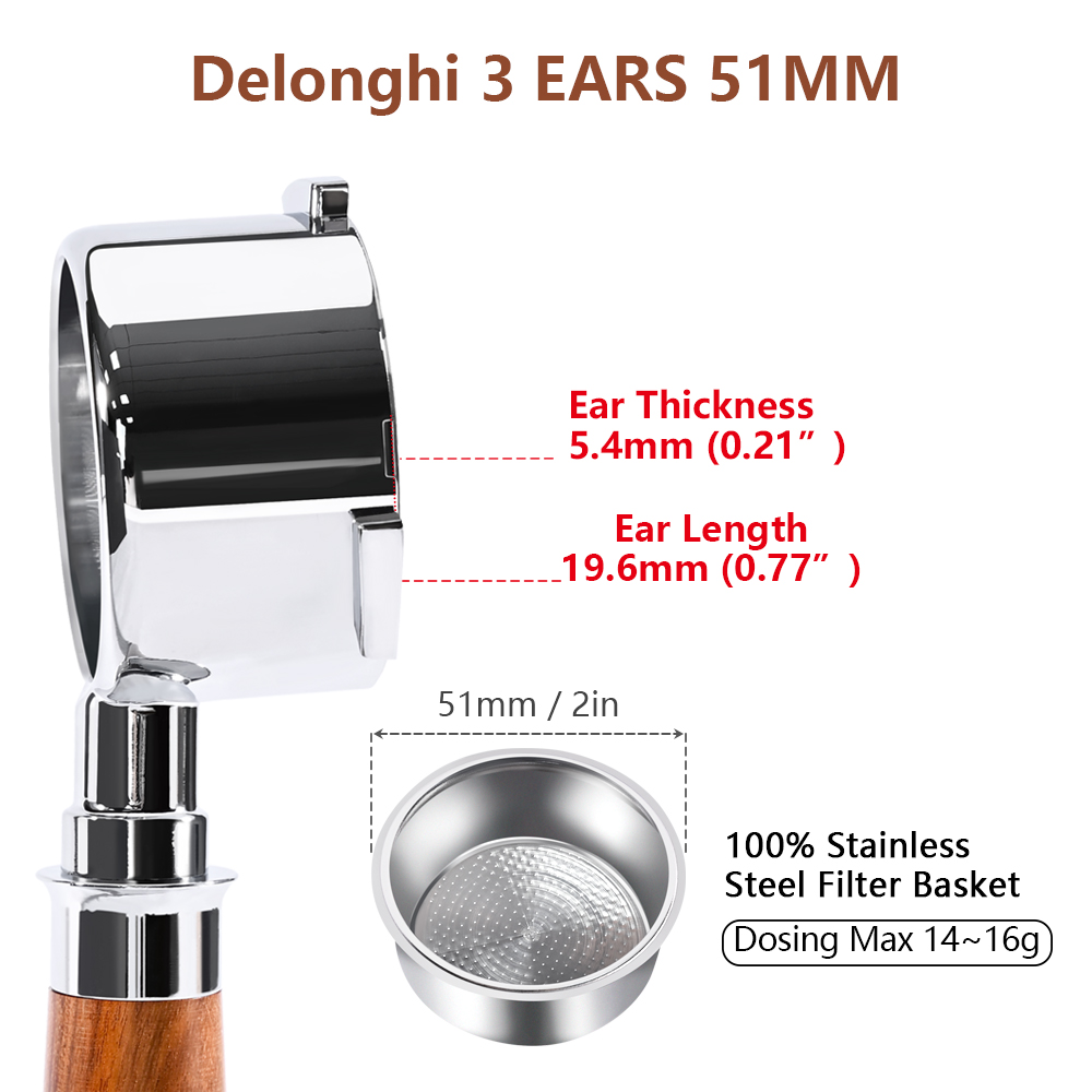 51mm Kahve Dipsiz Portafilter  - Delonghi Espresso Magnifica incelemesi ve fiyatı