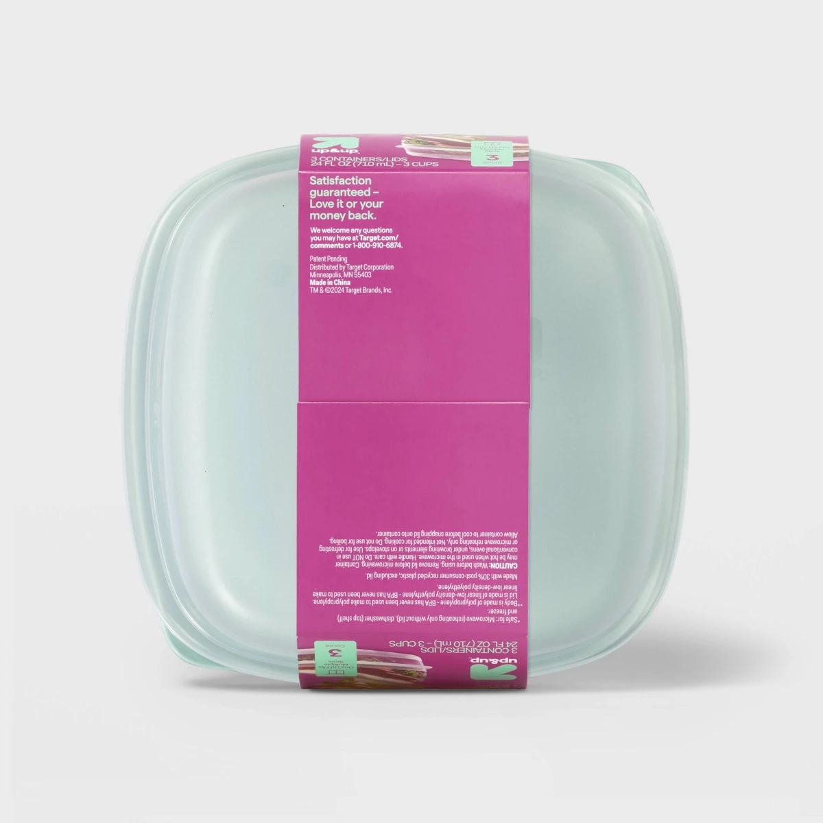 2026 Yeni 3'lü Paket 24oz Kare - Food Storage Prep Containers incelemesi ve fiyatı